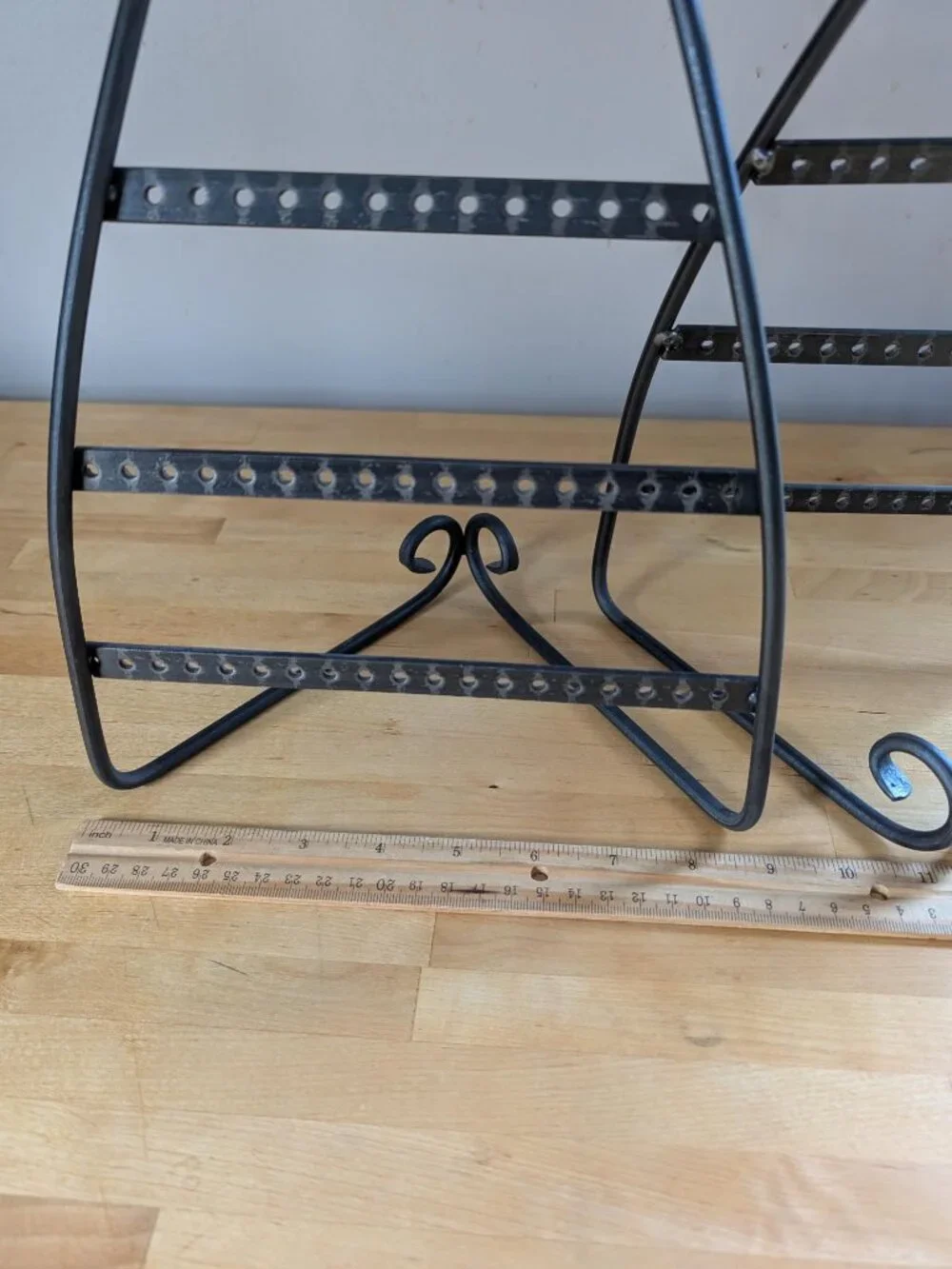 1 Earring Display Wrought Iron - Like New - Rio Grande US Made - Jewelry Stand